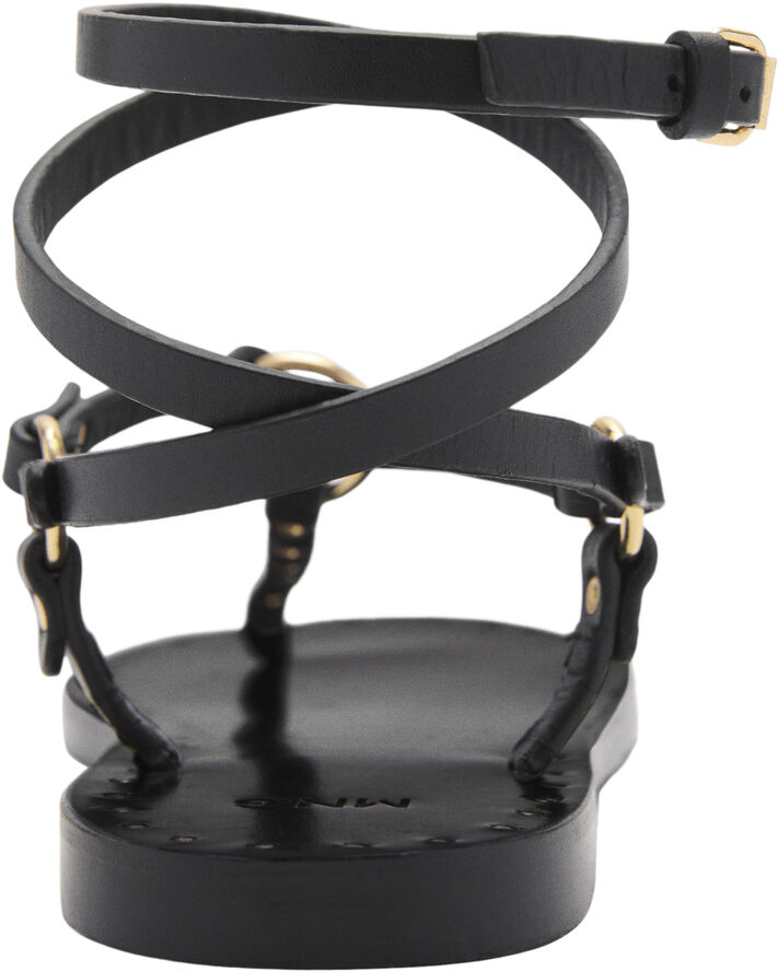 MANGO SANDALS. -- CIRUELO Black
