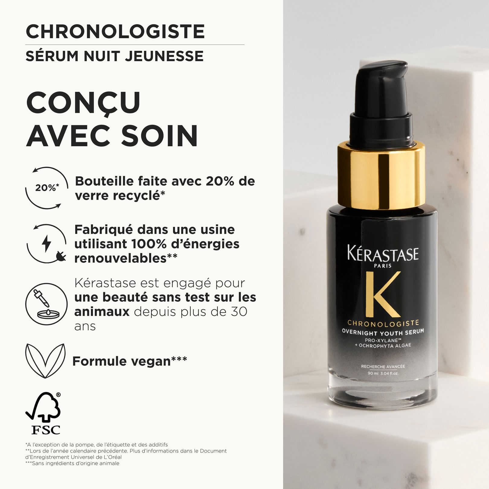 Sérum nuit jeunesse Chronologiste 30 ml