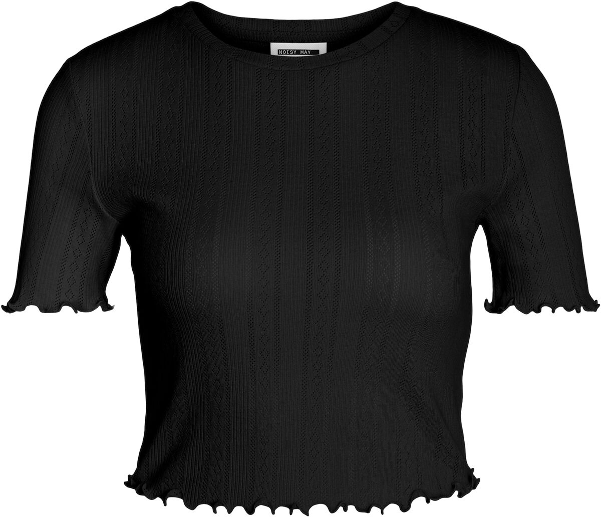 NMJudy S/S JRS FWD NOOS - Haut Détail Babylock | Noisy May T-Shirt Manches courtes