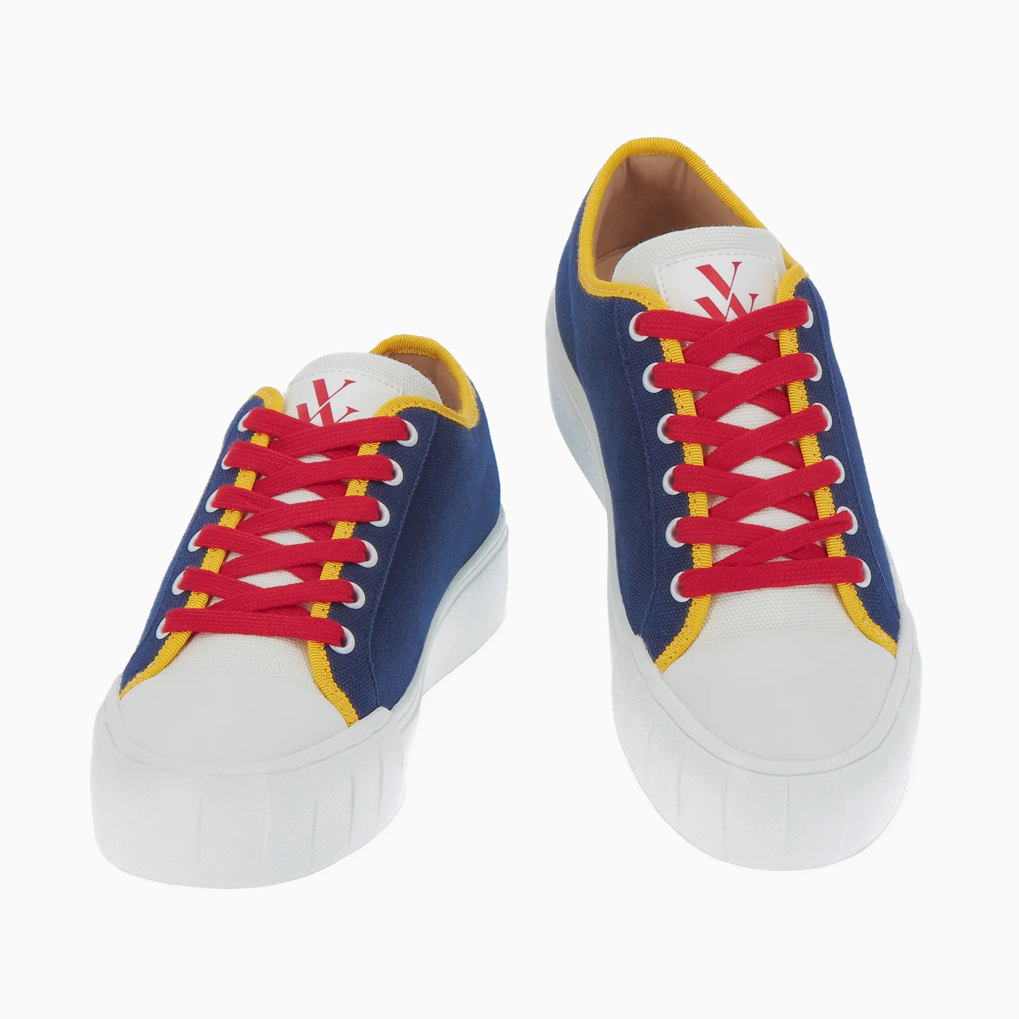 Sneakers-Baskets Maëve en tweed bleu marine