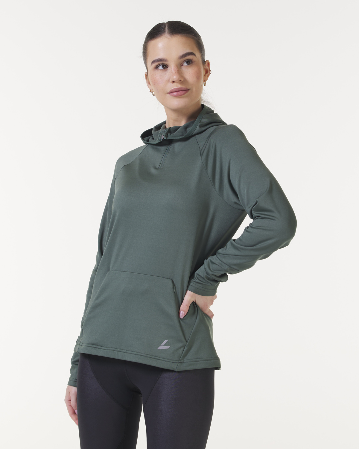 LEVITY Radical Run Tech Hood Greengrey