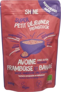 SHINE Hafer Frühstück Himbeere & Banane Bio, 300 g