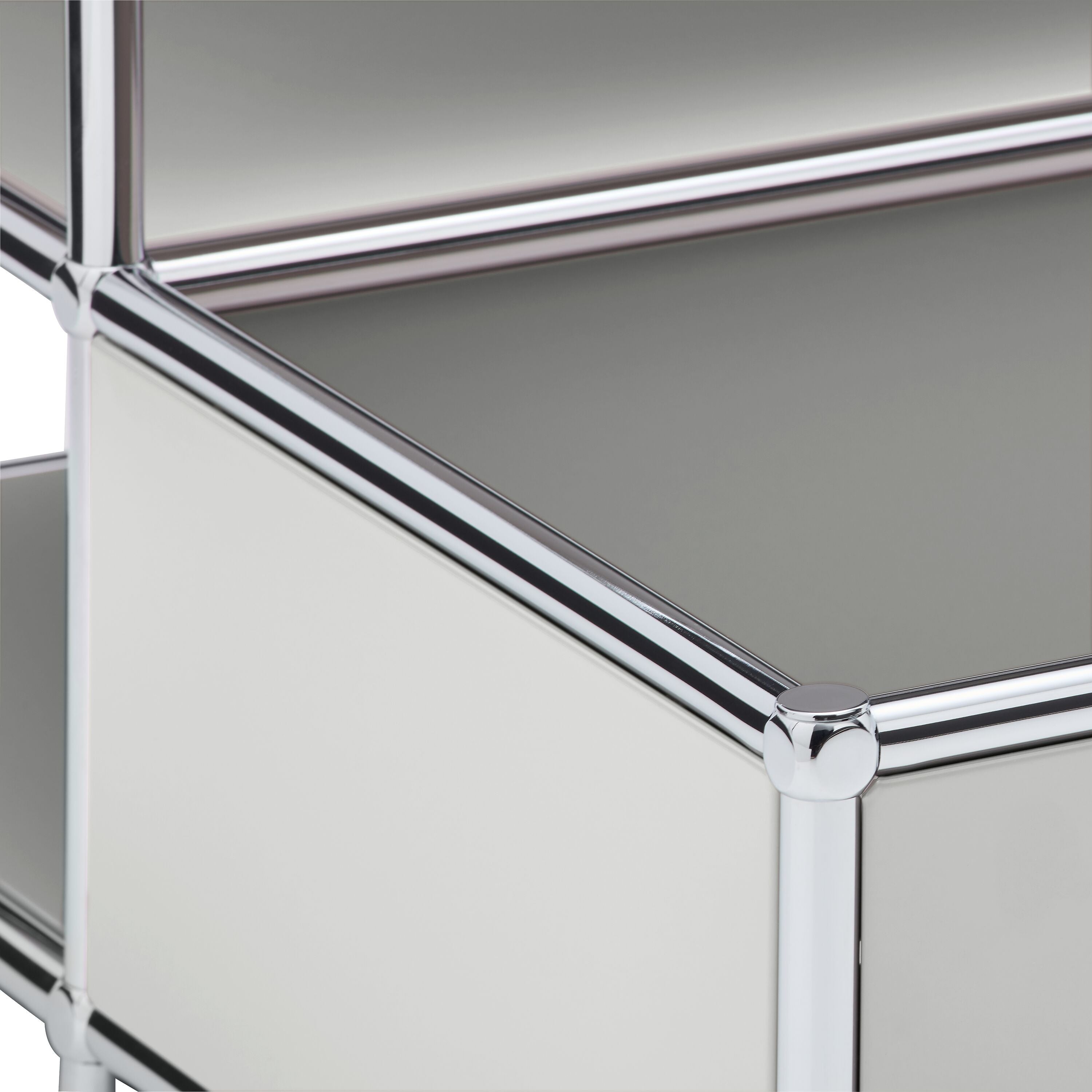 FLEXCUBE Salontisch - Hellgrau / B: 77.5 cm x T: 77.5 cm x H: 43.5 cm