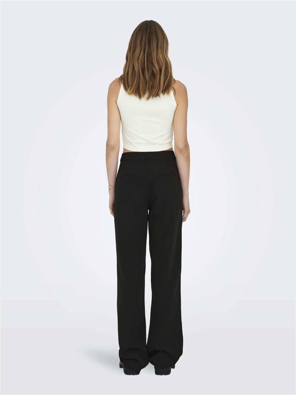 ONLBERRY Hohe Taille Weiter Beinschnitt Hose mit weitem Beinschnitt Black