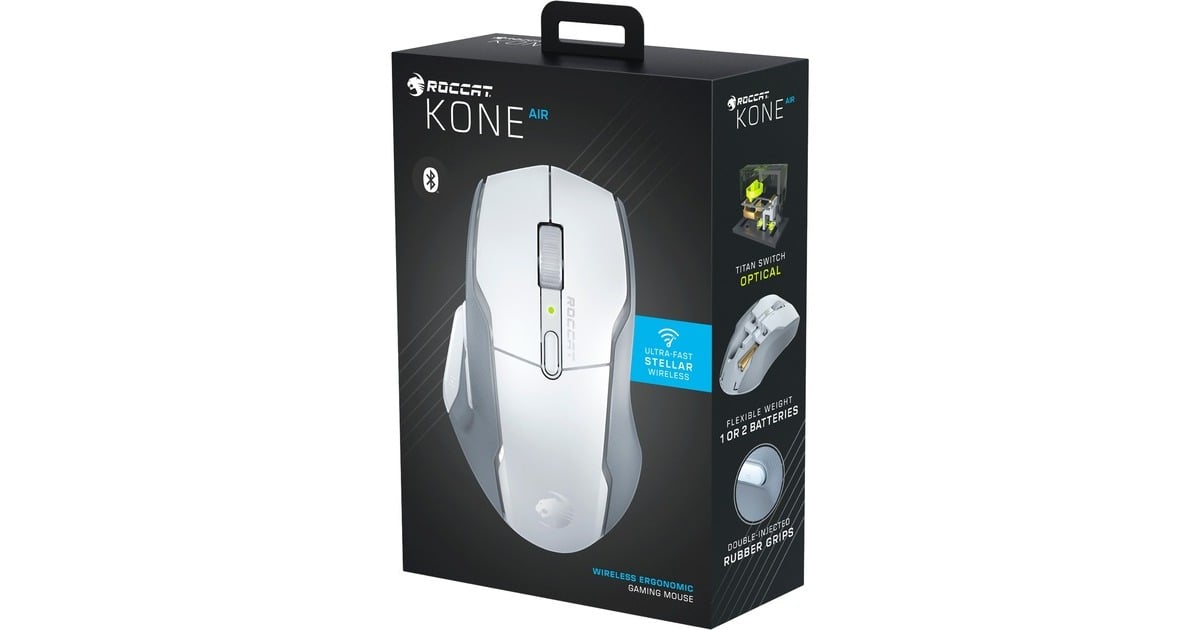 RoccatKone Air gaming muis  (Wit/grijs)