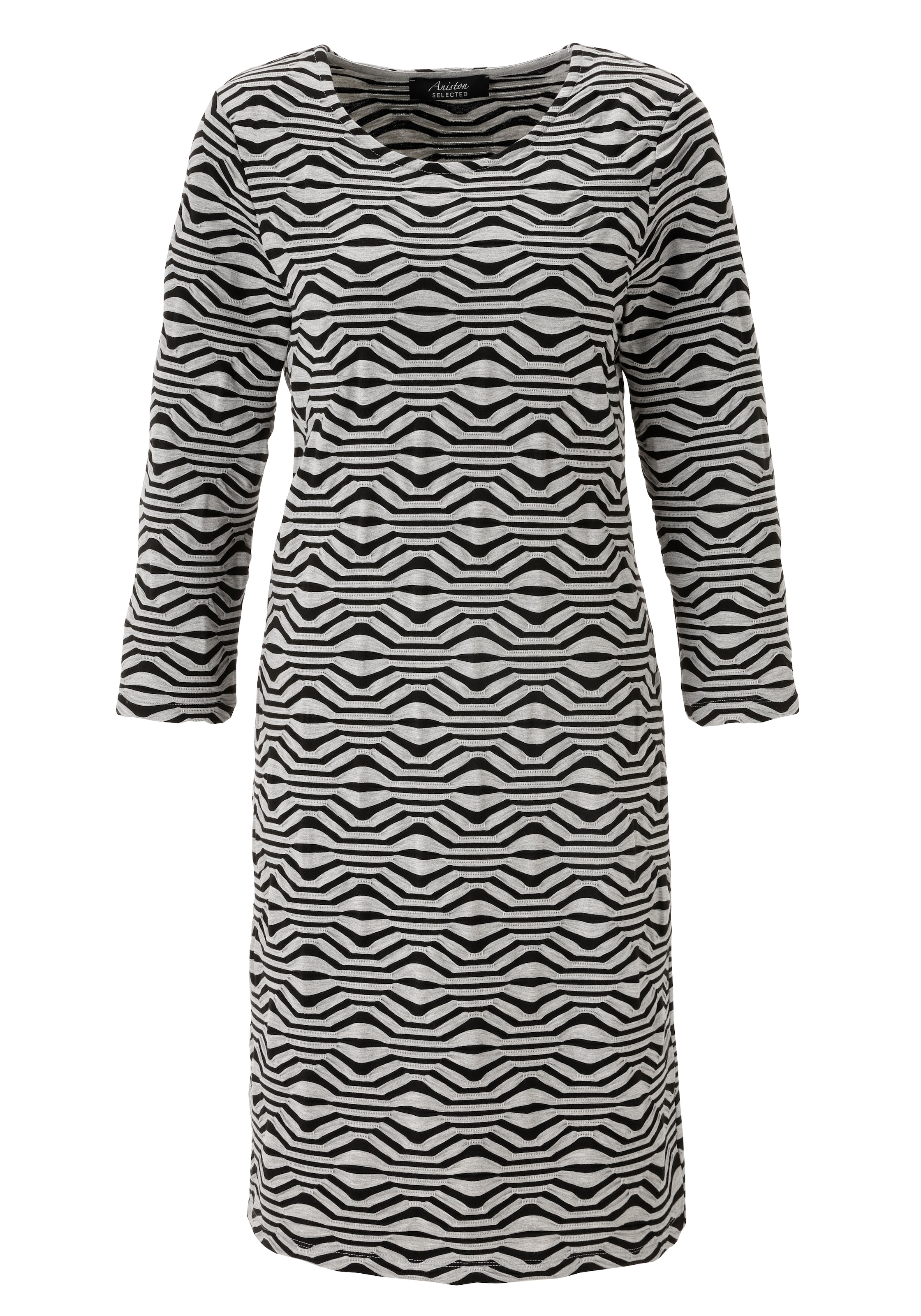 Aniston SELECTED Jerseykleid mit schöner Oberflächenstruktur - NEUE KOLLEKTION
