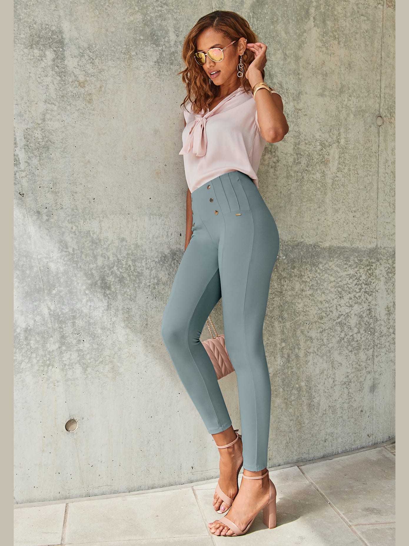 Legging taille haute caleçon taille haute