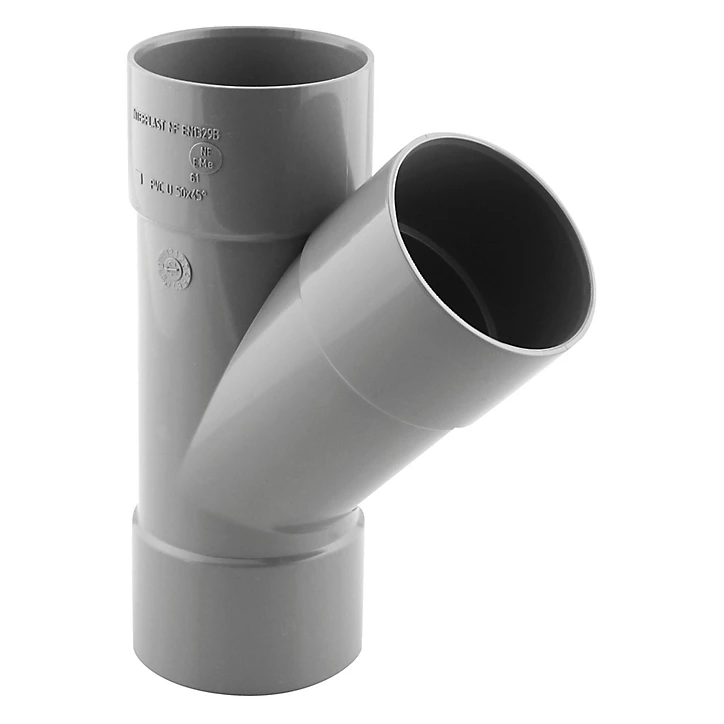 Culotte femelle femelle Interplast 45° ø50 mm