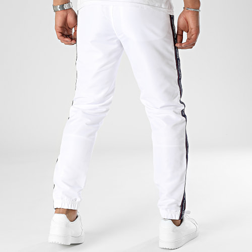 Lot De 2 Pantalons Jogging A Bandes 39732 Blanc Noir
