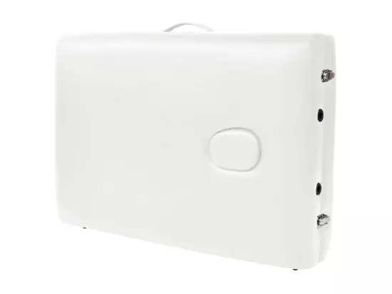 Table de massage pliable blanche 218 x 90 x 65 cm 02_0001866