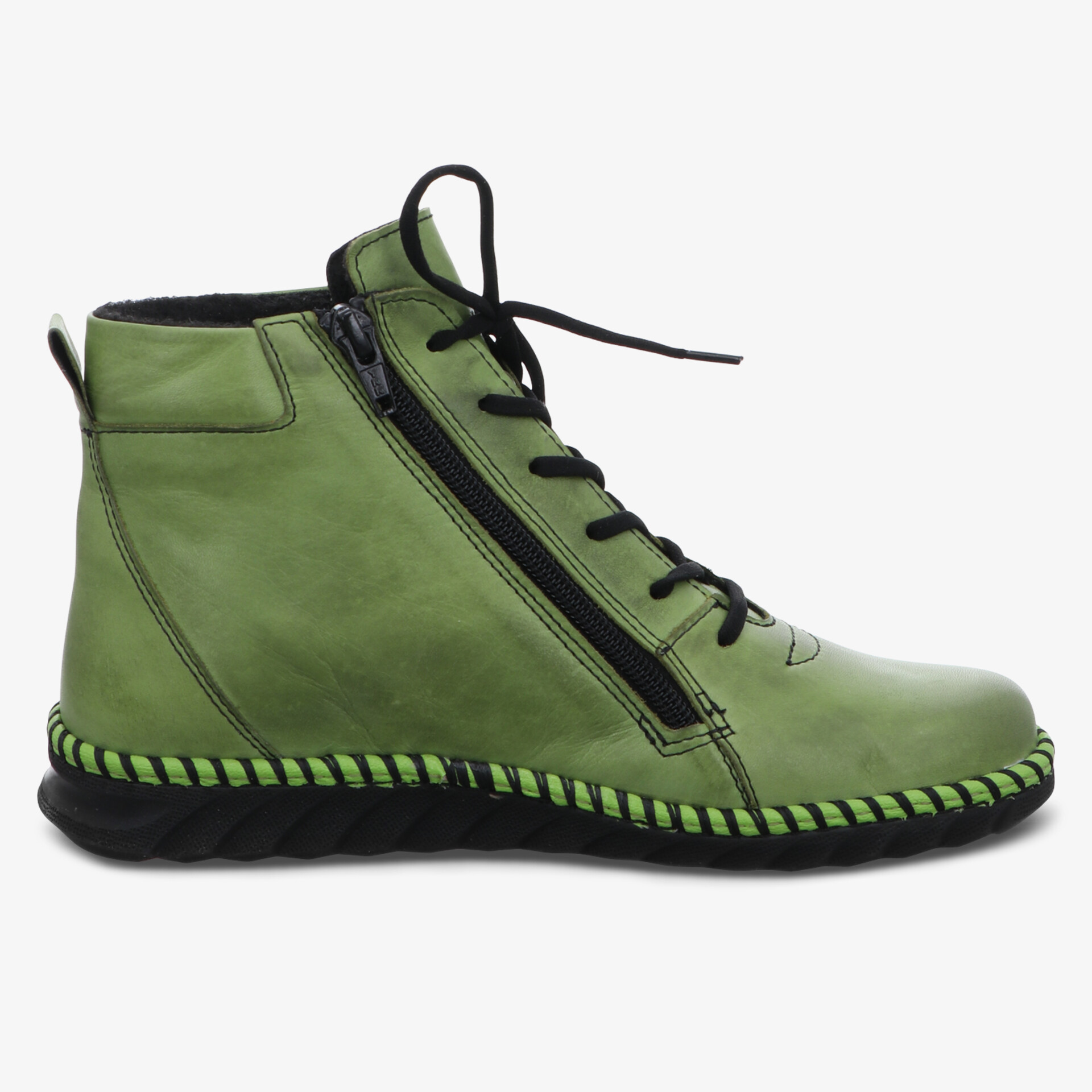 Gemini Damen Schnürstiefeletten grün