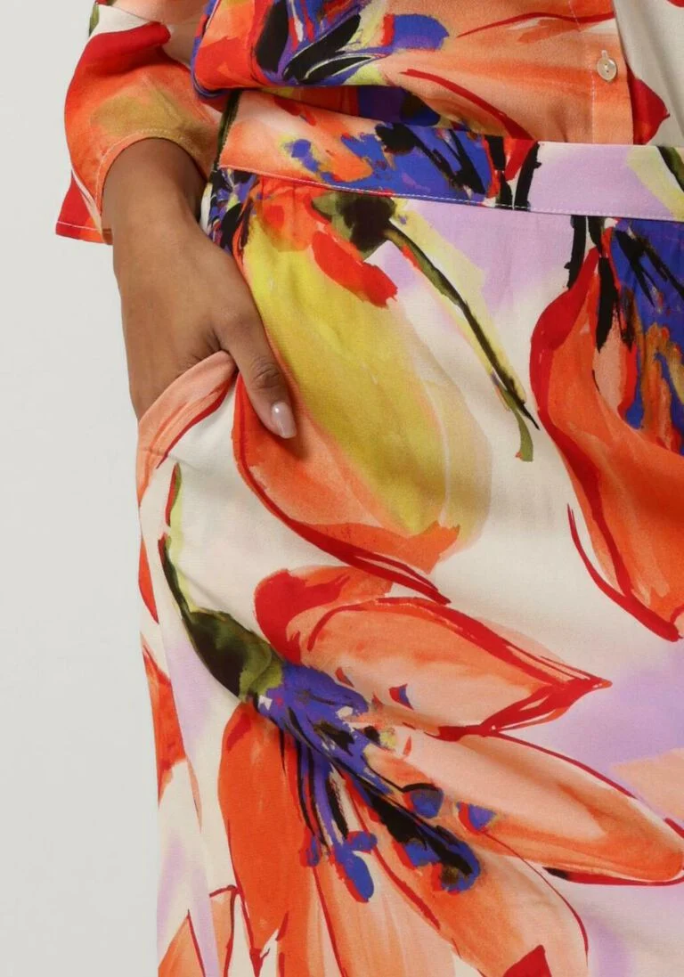 JANSEN AMSTERDAM oranje jansen amsterdam midirok wbf658 woven print long skirt