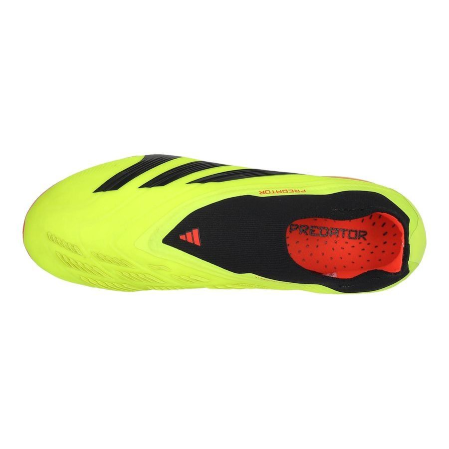 adidas Predator Elite Laceless FG Energy Citrus - Jaune/Noir/Rouge Enfant
