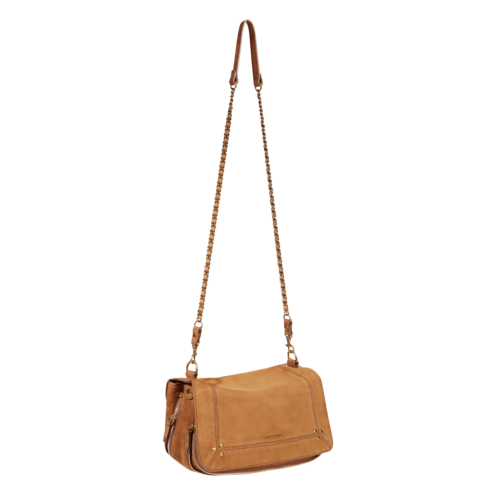 BOBI - Sac bandoulière en cuir grainé | Marron