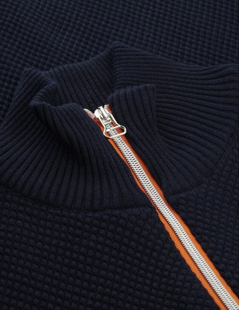 KRONSTADT VESTE ERIK ZIP NAVY / ORANGE