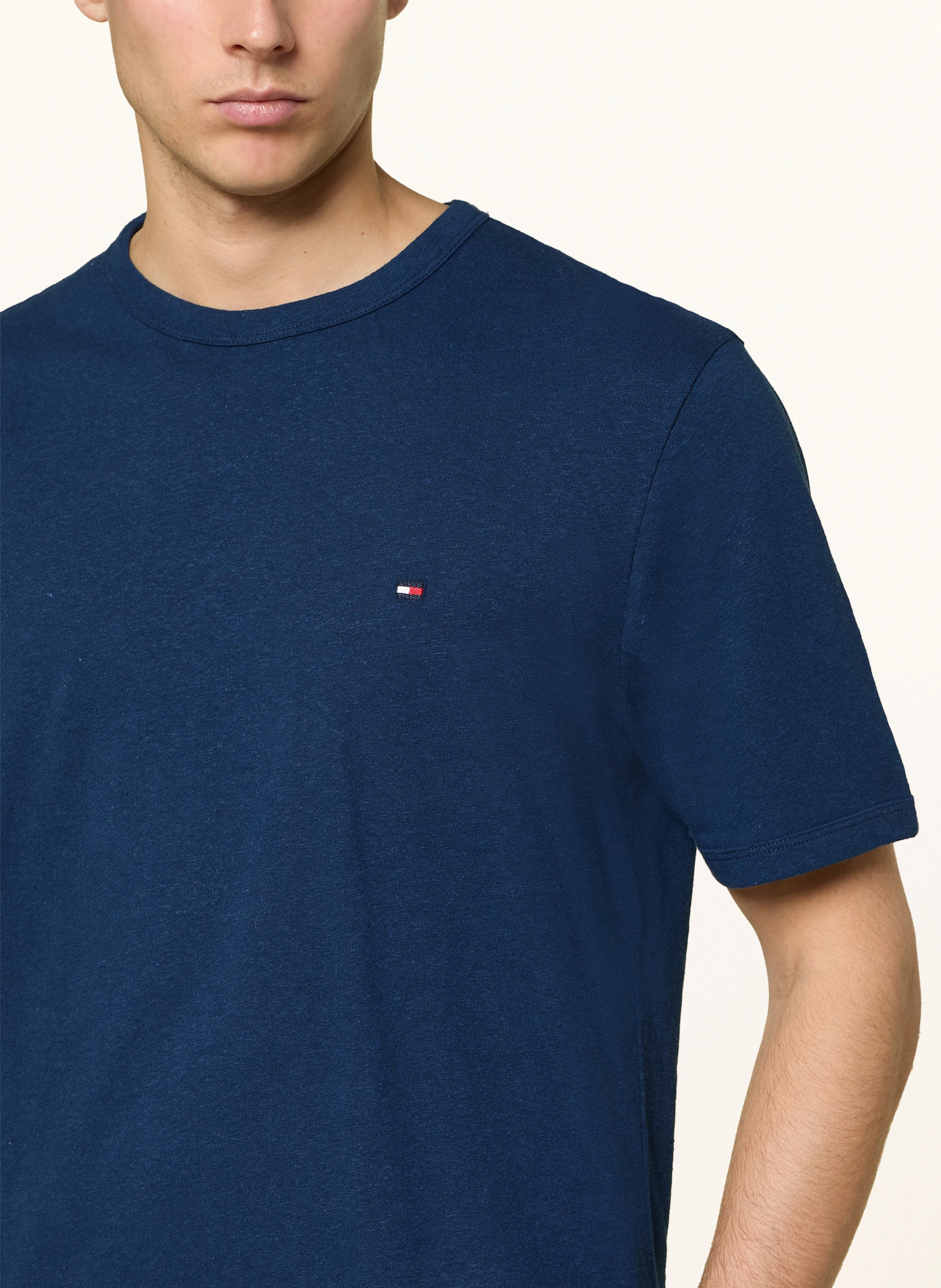 TOMMY HILFIGER T-Shirt mit Leinen