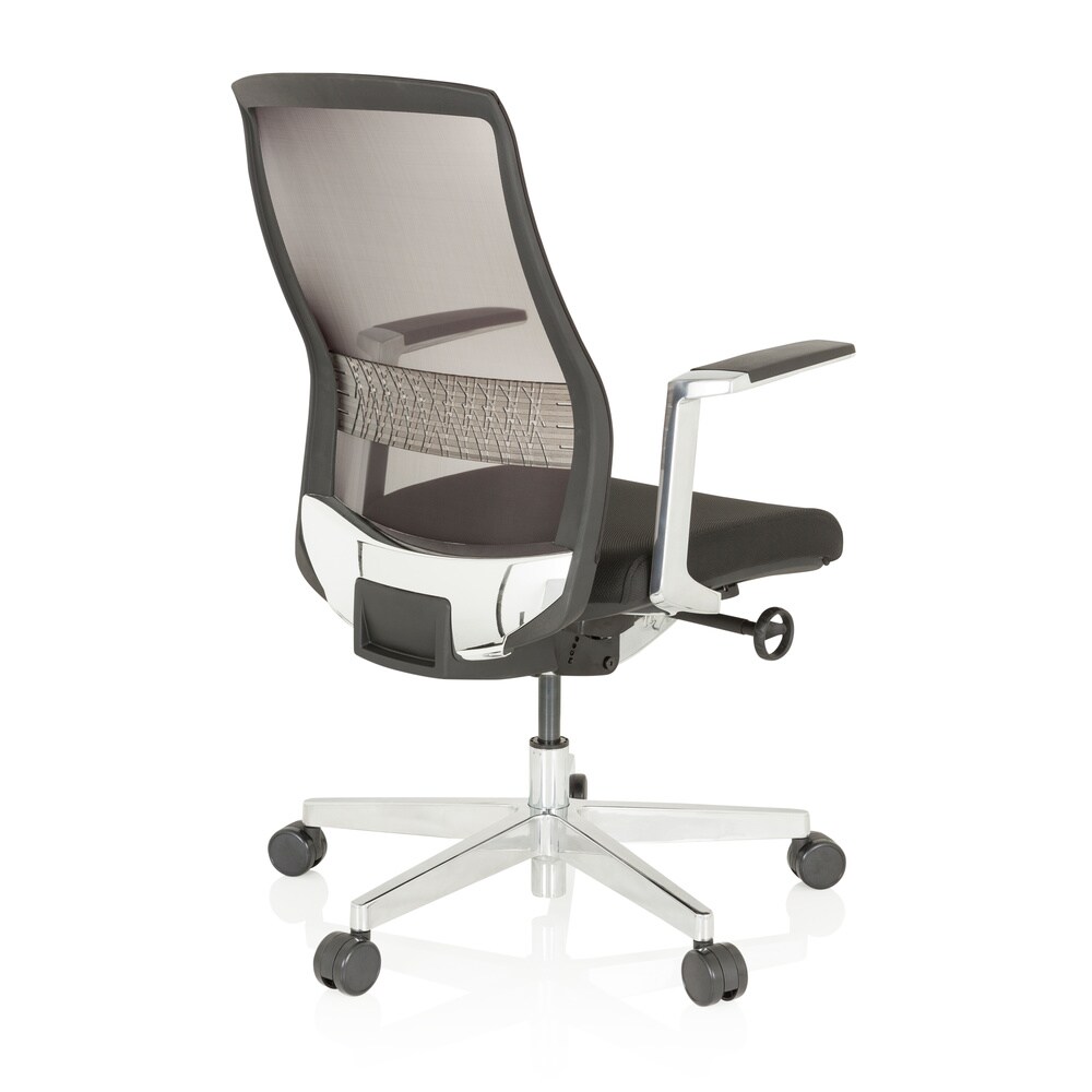 High End Bürostuhl FOUNTAINE PRO Stoff/Netzstoff mit Armlehnen hjh OFFICE