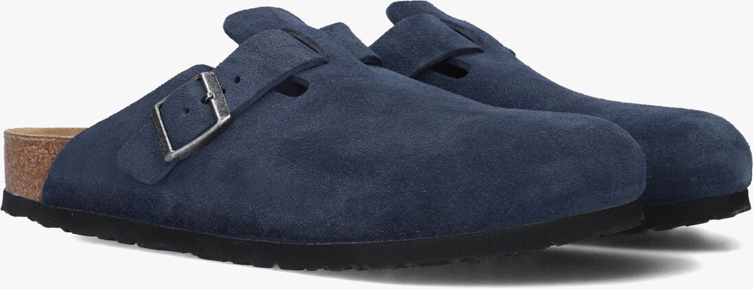 blauwe birkenstock instappers boston  bs