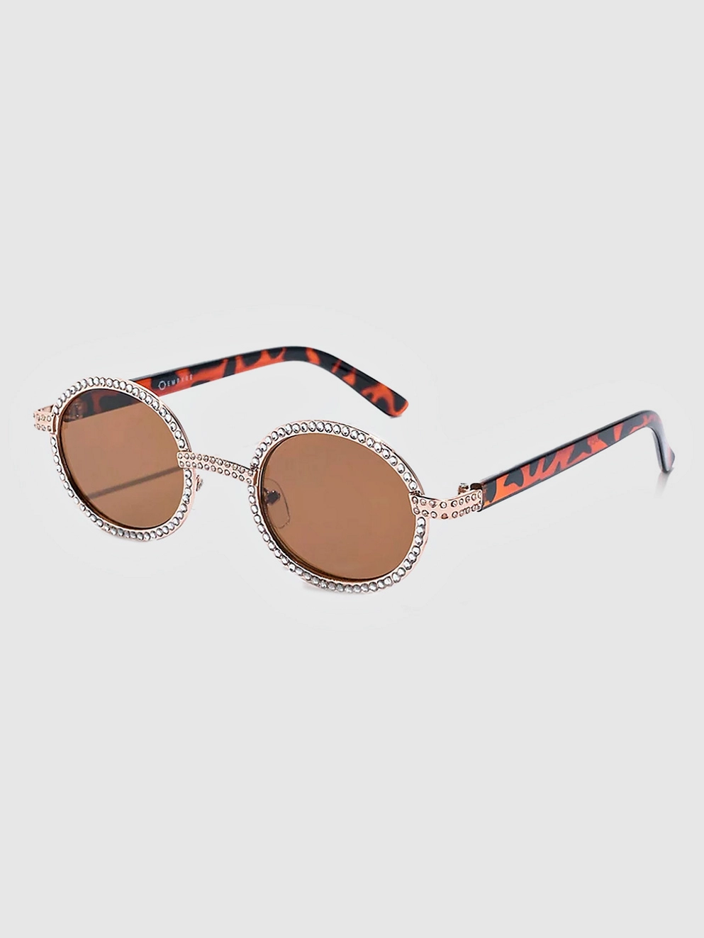 Empyre Bling Round Brown Sunglasses brown