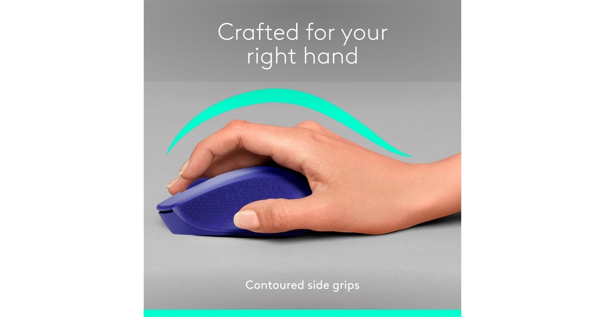 LogitechM330 SILENT PLUS muis  (Blauw, 1000 dpi)
