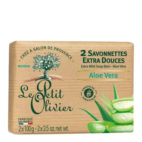 Le Petit Olivier - 2 Sabonetes Extra Suaves - Aloe Vera 2 x 100g