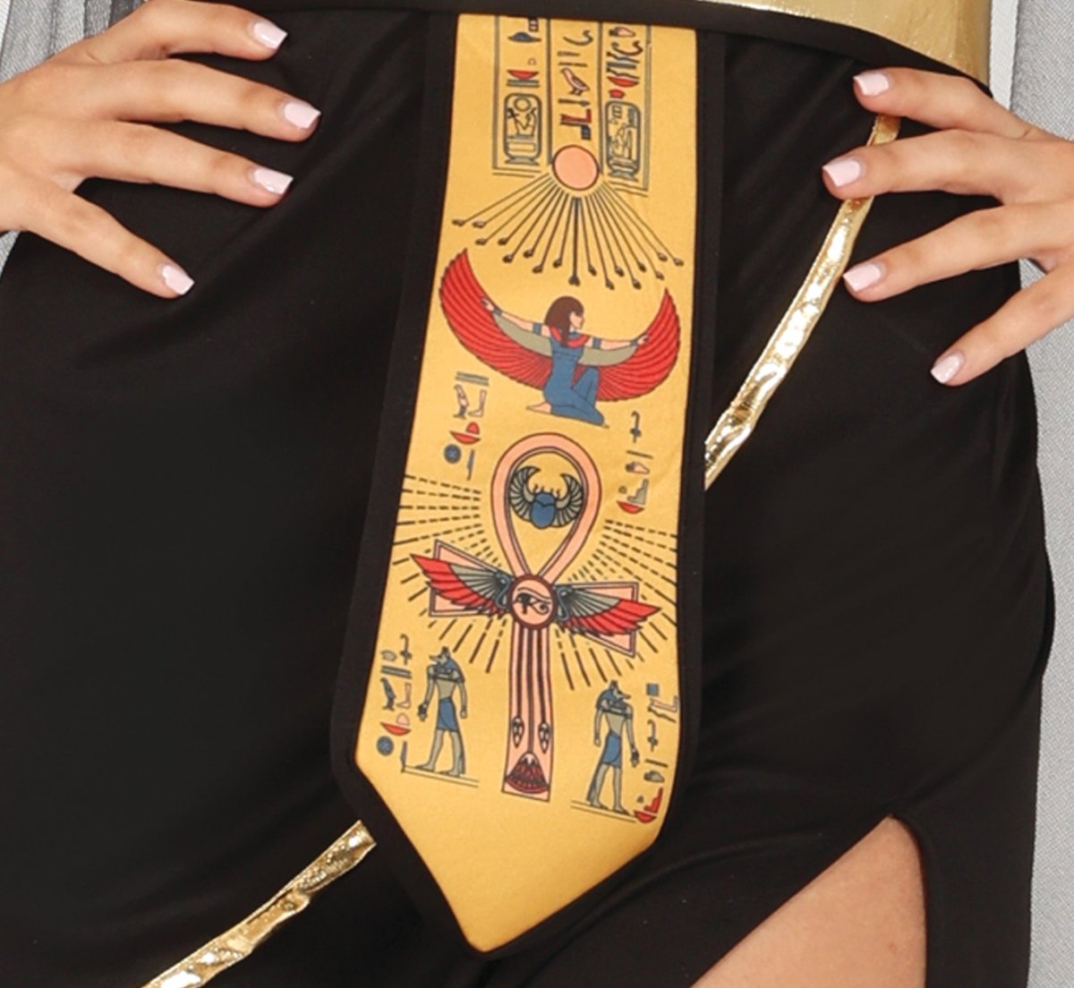 Cleopatra Kostuum Zwart Goud Dames