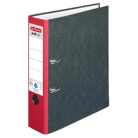Herlitz Ordner maX.file nature A4 8cm rot