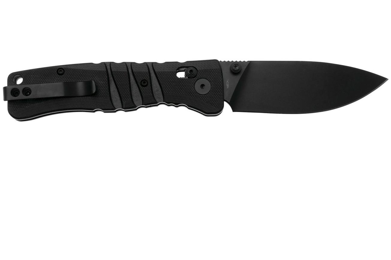 QSP Knife Ripley QS160-A2 Black 14C28N Black G10, zakmes, Keanu Alfaro design