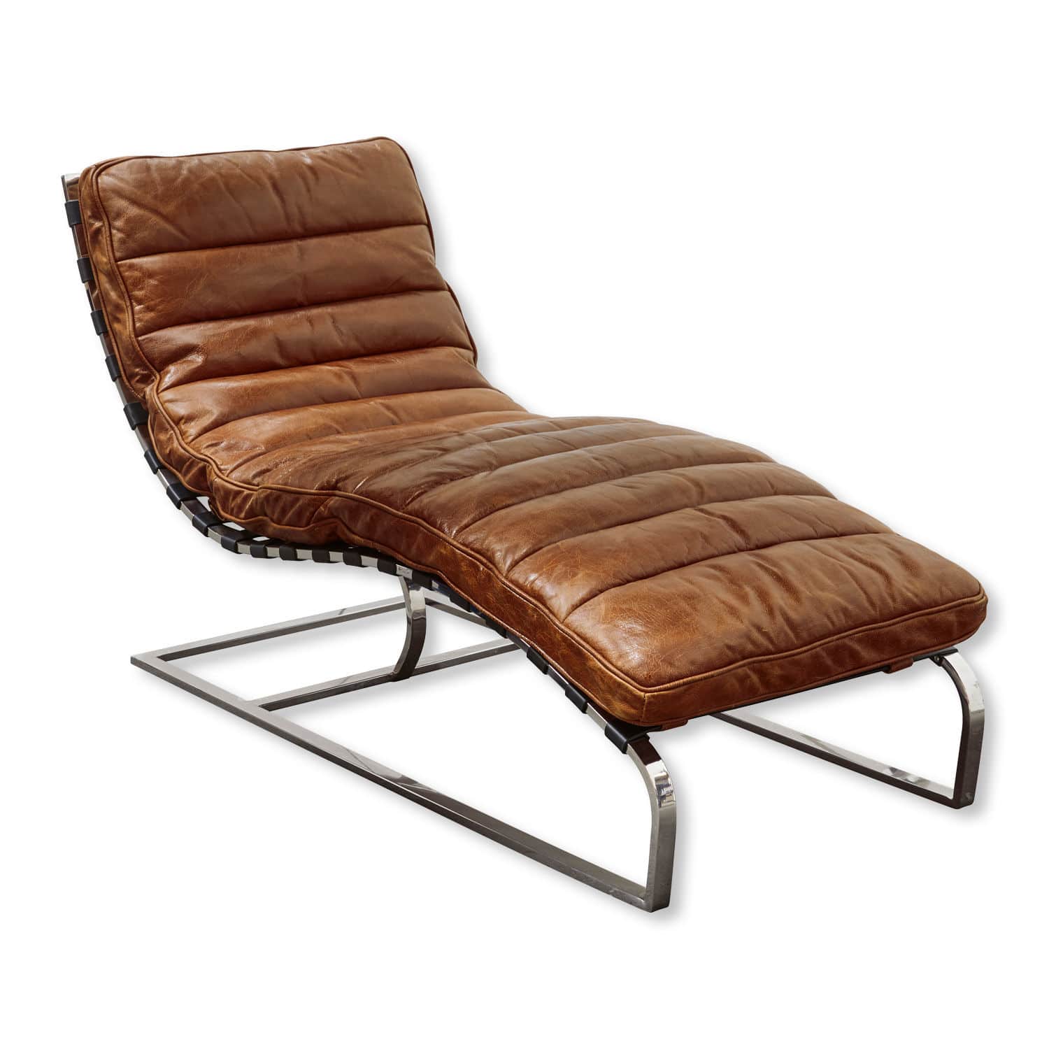 Lounger Van Buren braun/silber