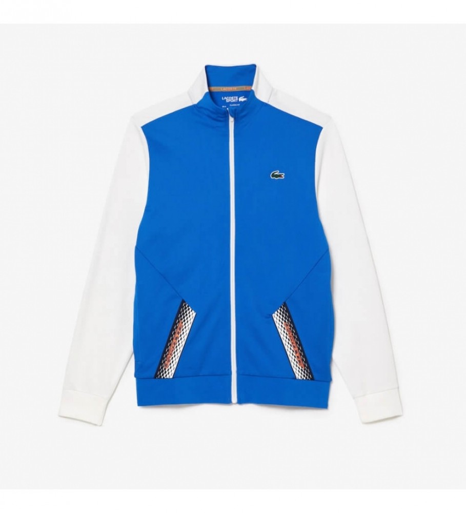 Moletom de tênis Lacoste, azul e branco
