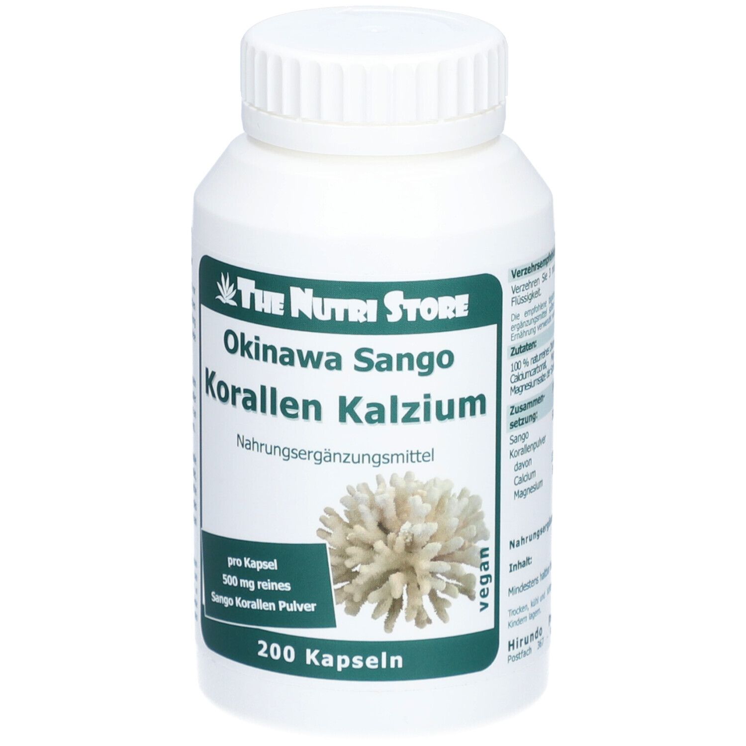 Korallen Kalzium 500 mg Kapseln