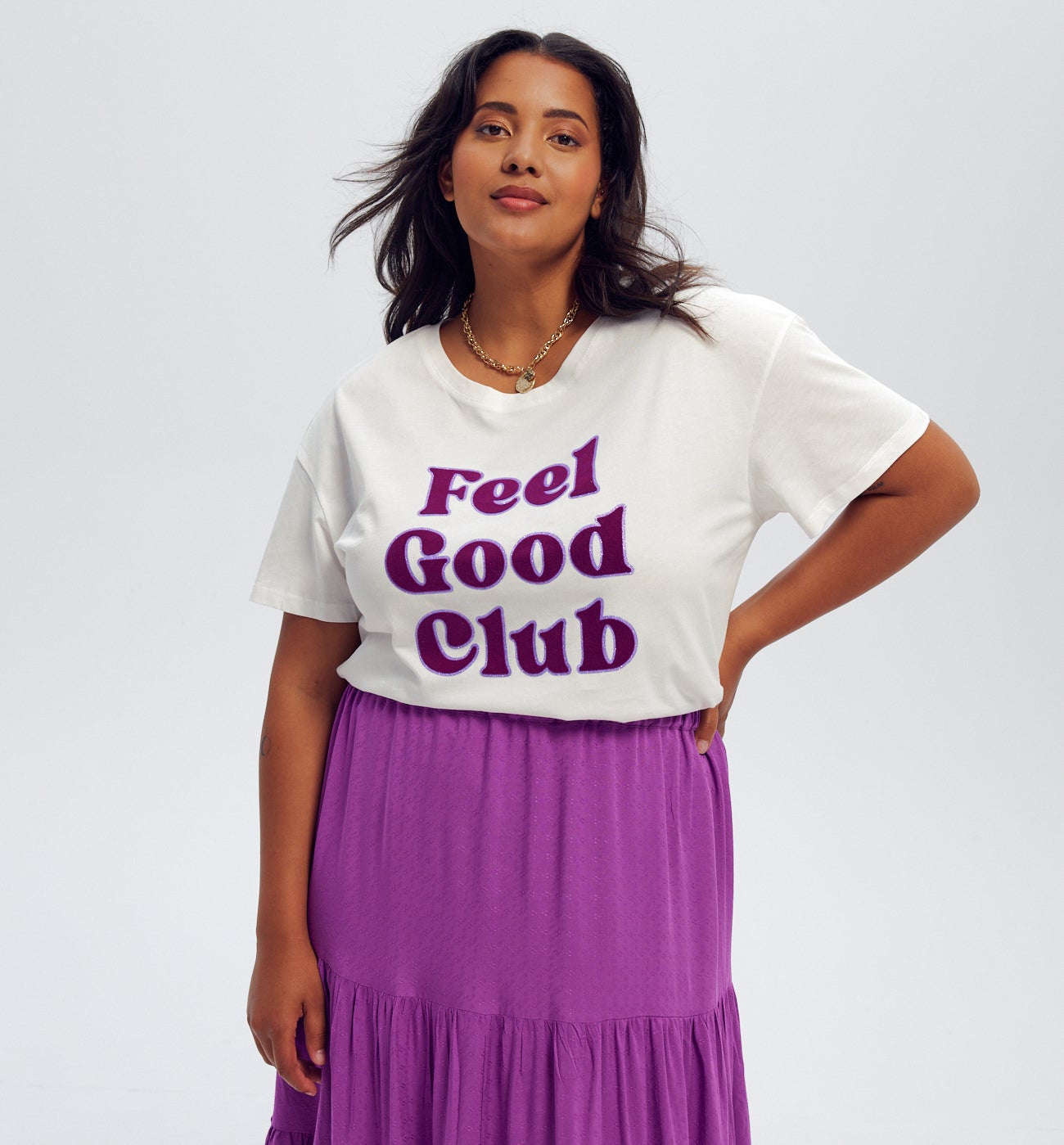 T-shirt à message Femme - Imprimé écru