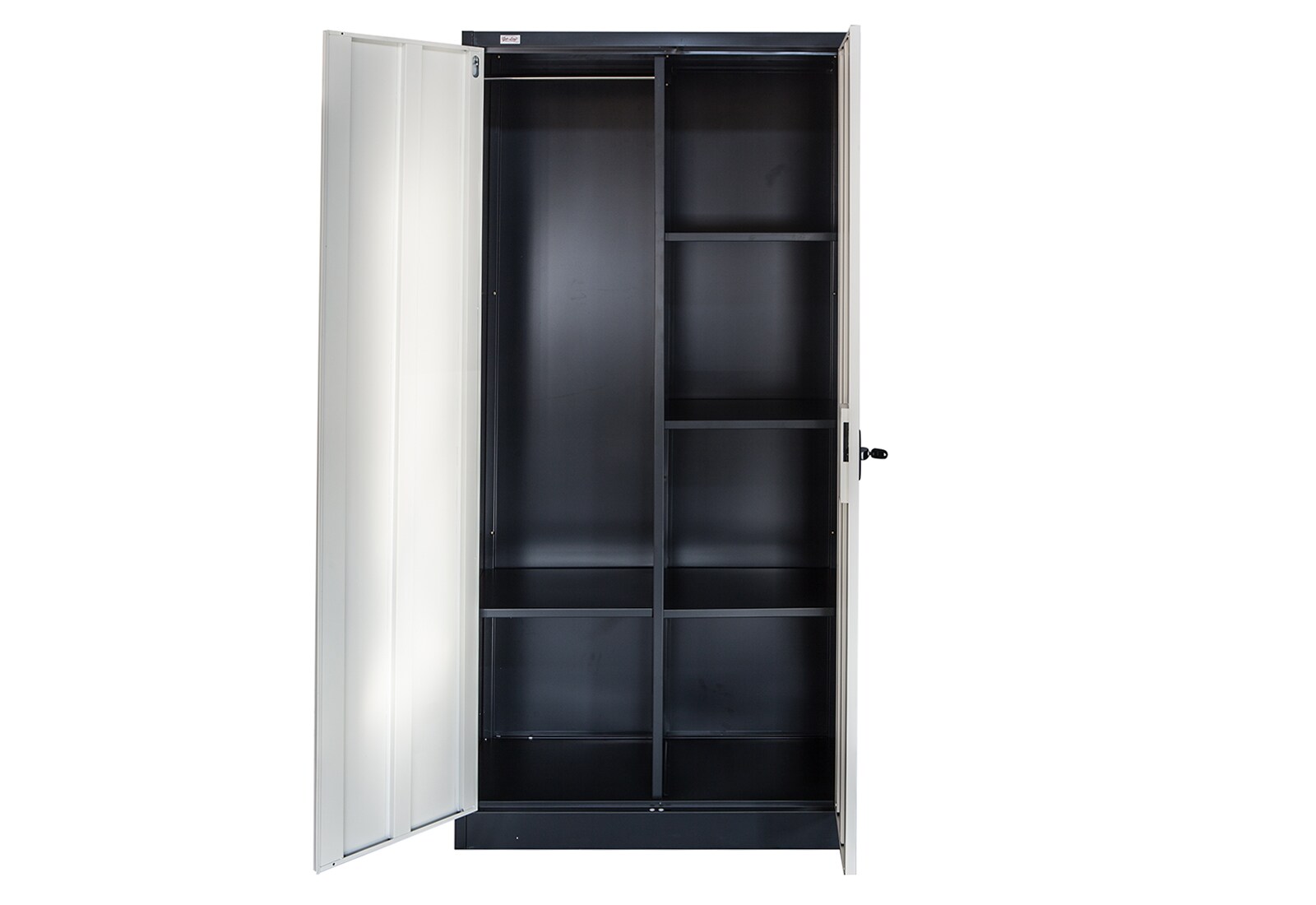 Jet-Line Aktenschrank Omsk dunkelgrau-weiss