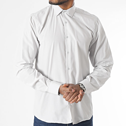 Chemise Manches Longues Gris