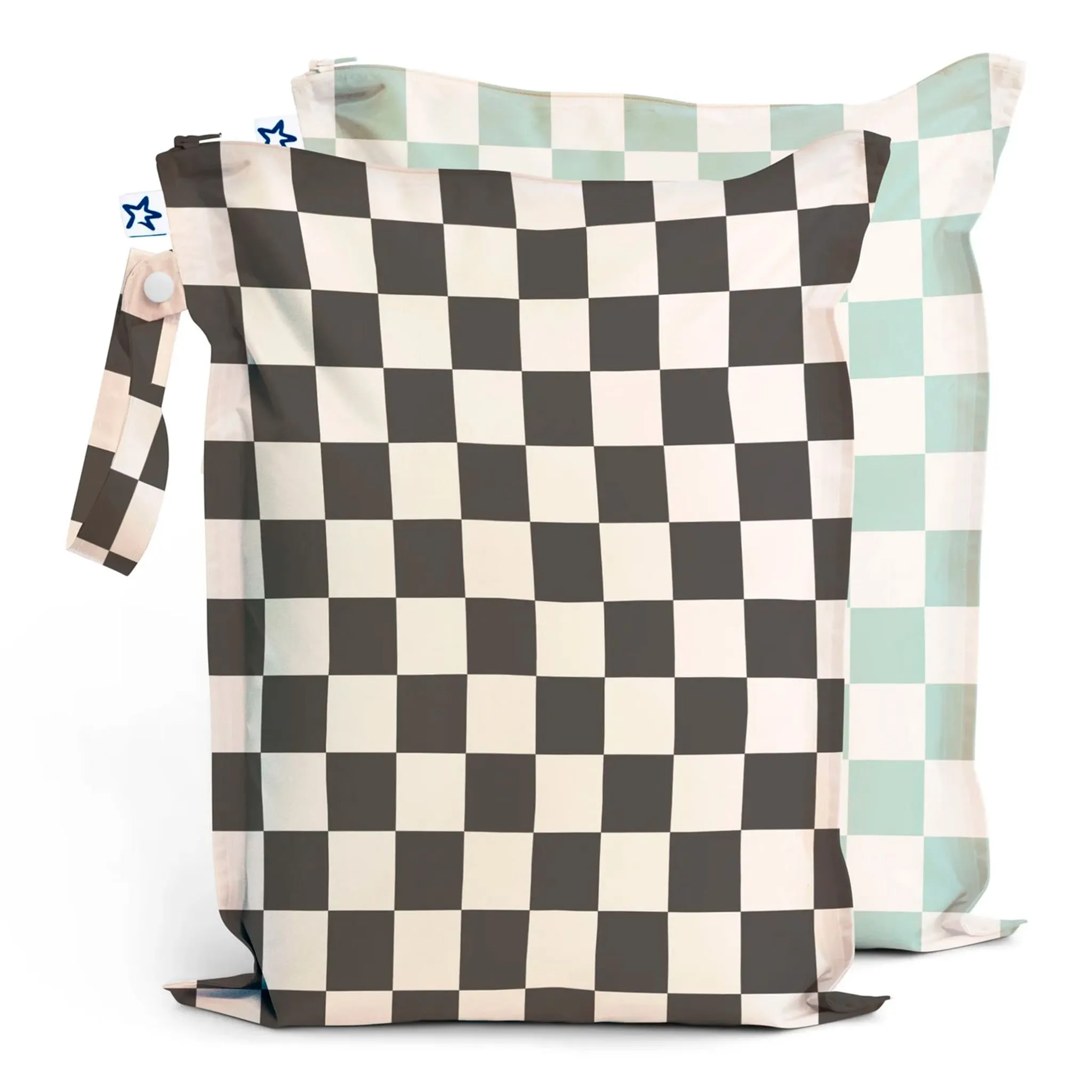 Tiny Twinkle Sacs Imperméables (2) - Damier Sauge  Noir