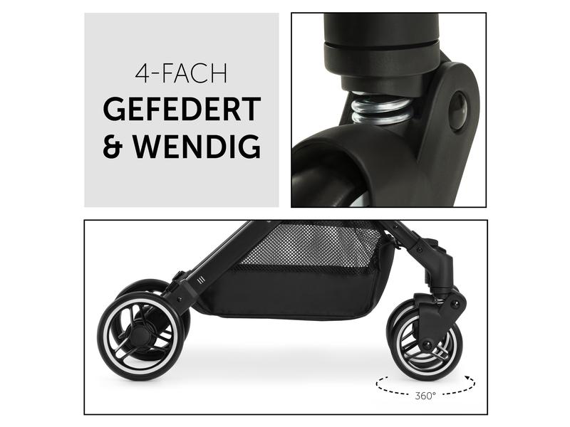 Hauck Buggy Travel N Care Dark Olive Handlicher, kompakt verstaubarer Kinderwagen