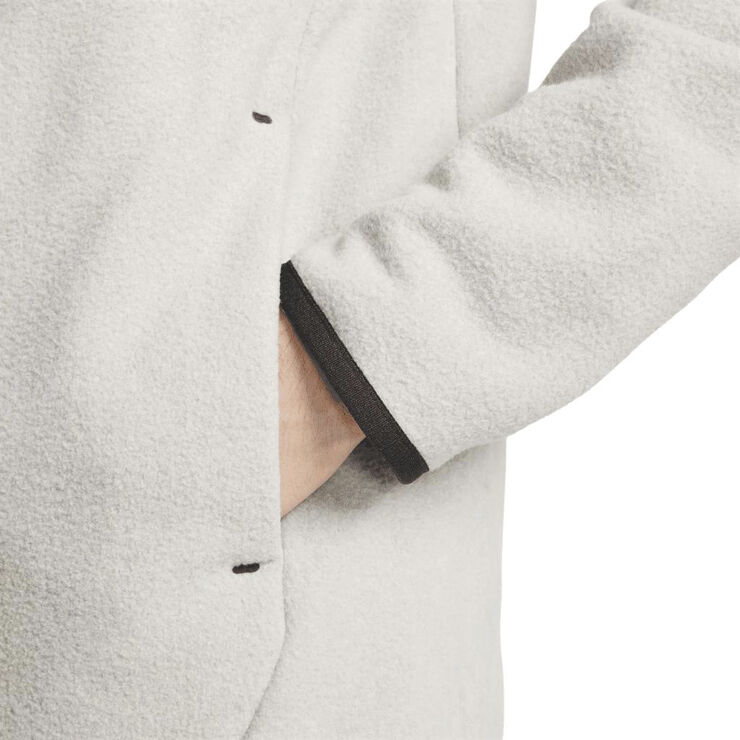 Nike sportswear fleece full zip winterized hoodie Cobblestone/black
