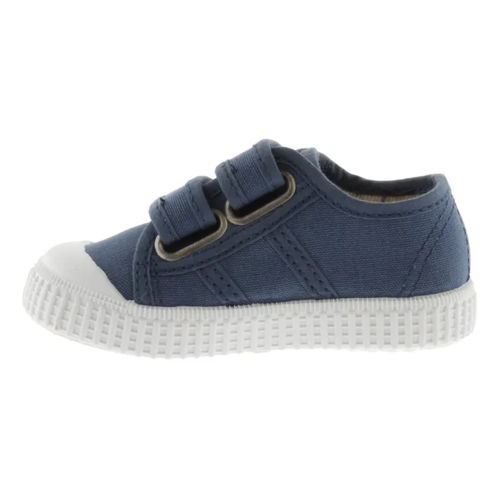 Victoria Baskets Scratchs Tiras Lona | Bleu