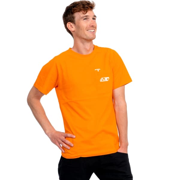 T-shirt escalade LOOKING FOR WILD CINTO TENCEL BRIGHT MARIGOLD/GARDENIA