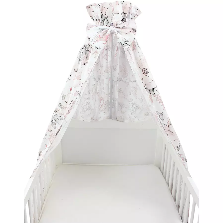 TupTam Babybett Himmel mit Schleifchen rosagrün