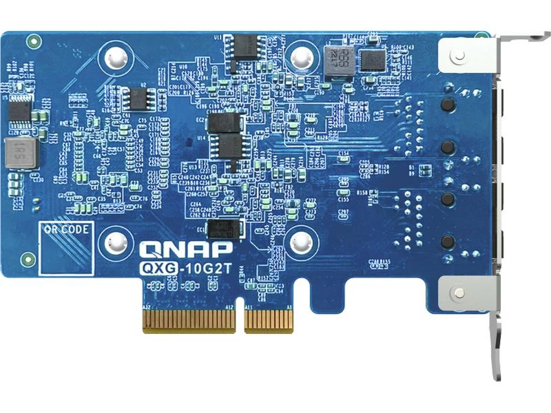QNAP Erweiterungskarte QXG-10G2T 10 GbE (RJ45) Netzwerkerweiterungskarte mit fünf verschiedenen Geschwindigkeiten