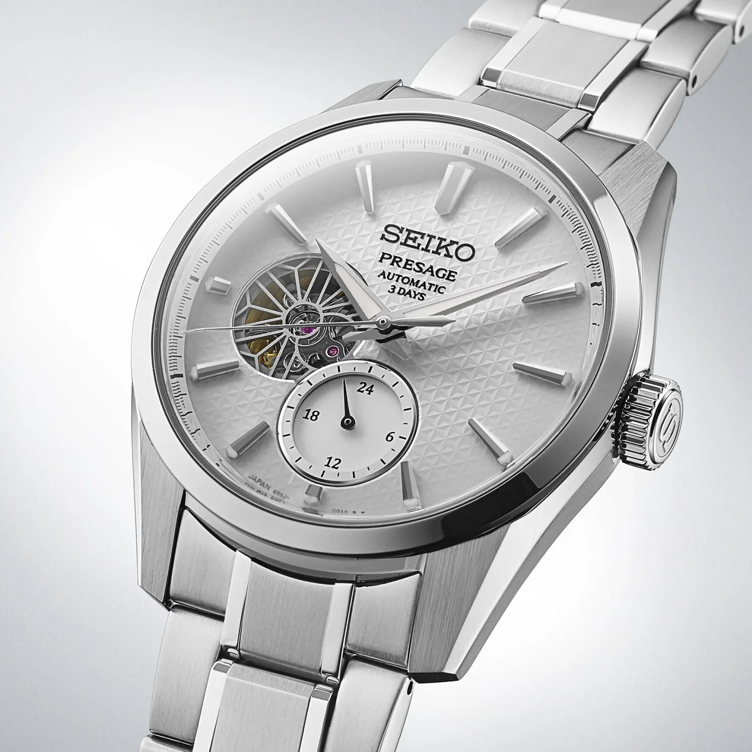 Seiko Presage 'Ao' Sharp-Edged Open Heart SPB415J1
