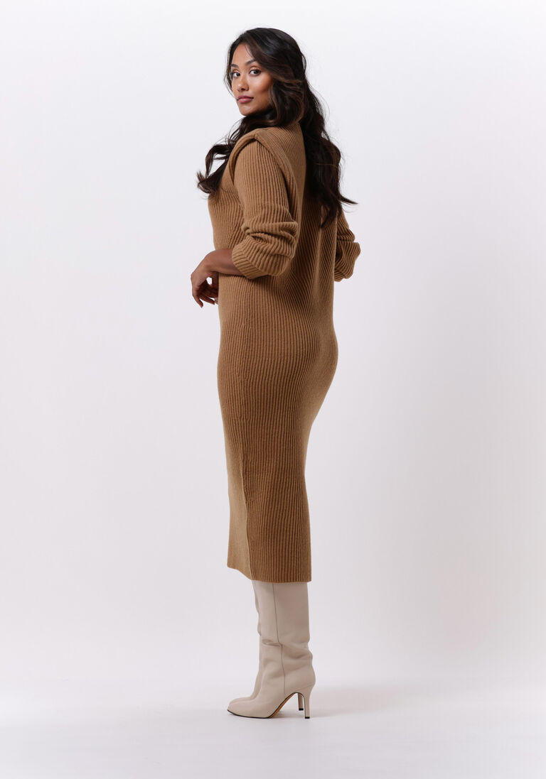 DRYKORN camel drykorn maxi jurk nimi 420041