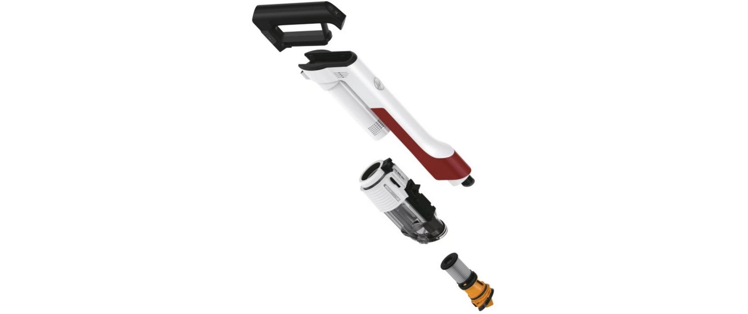 Akku-Hand- und Stielsauger HF202H 011 Rot/Weiss<br>Handlicher Akkusauger
