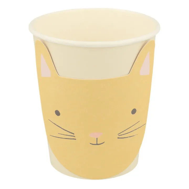 Meri Meri Gobelets Chat pastel - Set de 8