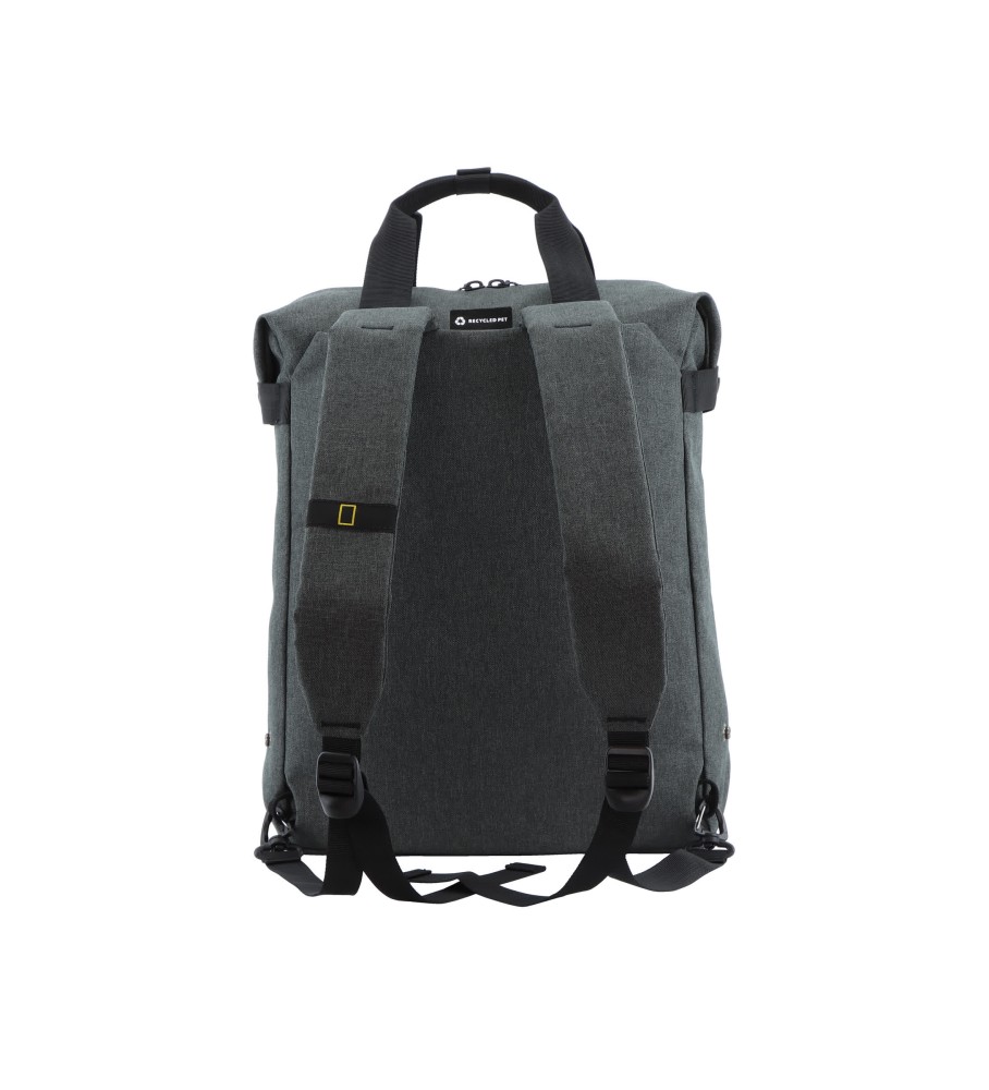 Mochila National Geographic Urban com alças para computador, cinza, 32 cm (largura) x 17 cm (profundidade) x 40 cm (altura)