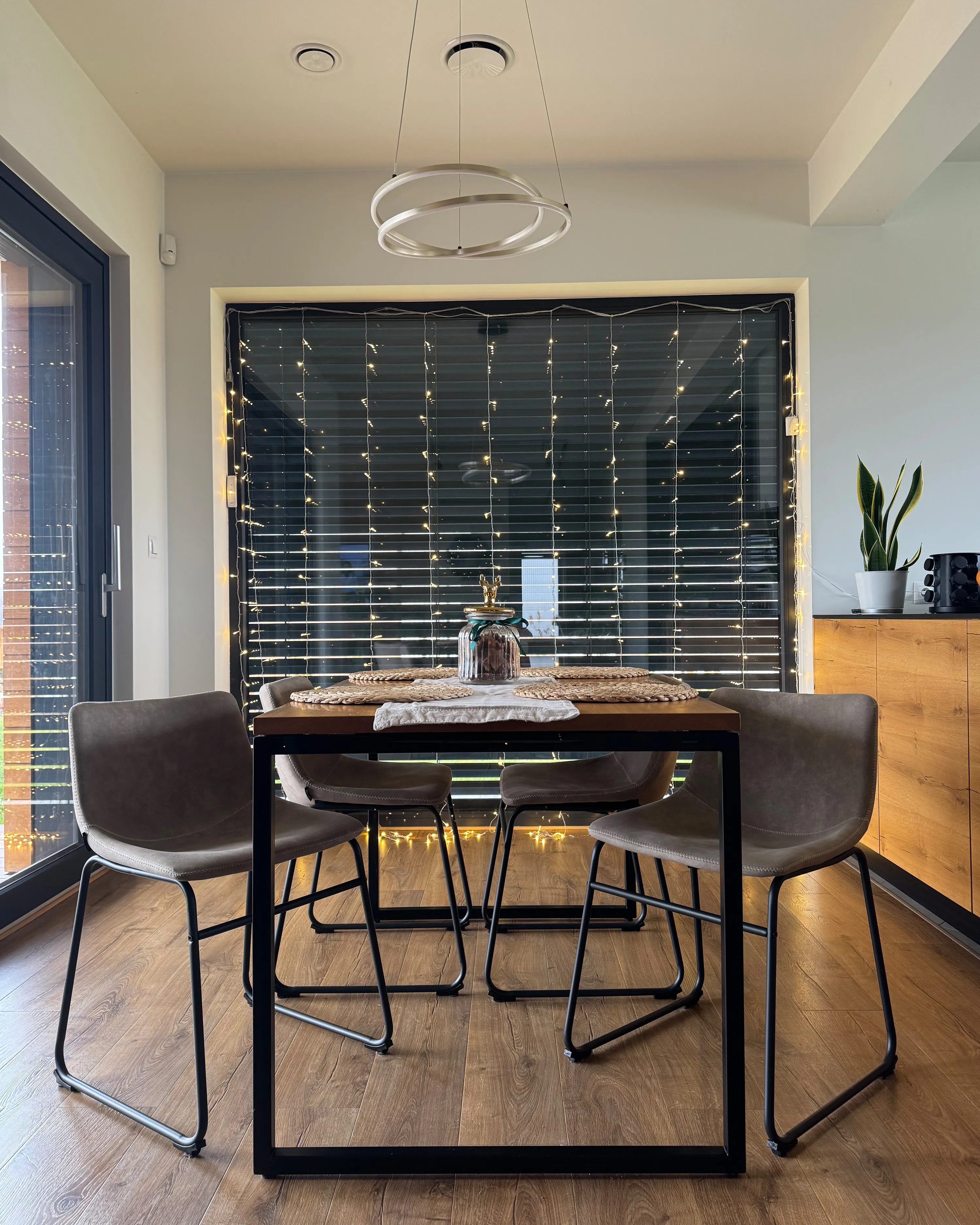 Set van 2 eetkamerstoelen BATAVIA Stof Beige