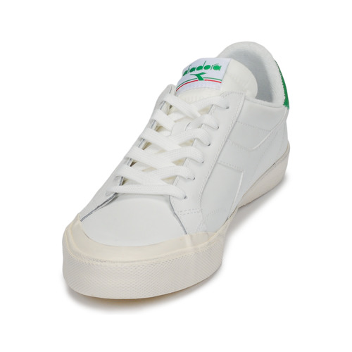 Diadora - MELODY LEATHER DIRTY - Blanc / vert