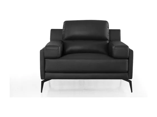 Fauteuil cuir Design MAYRON Noir