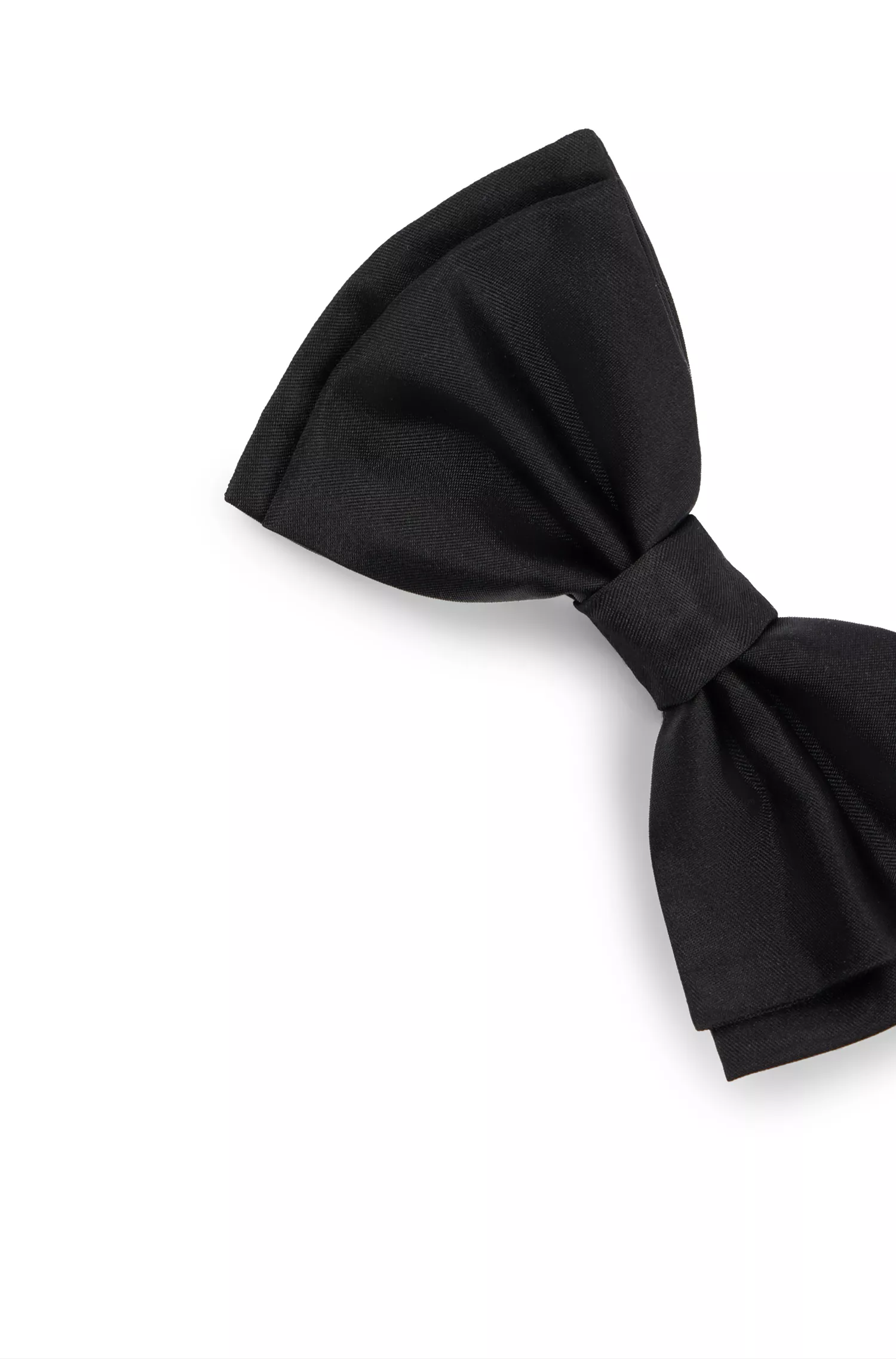 Conjunto de gravata borboleta e faixa de cintura BOSS em seda preta
